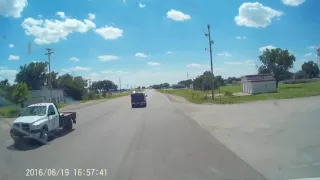 impatient driver passes and almost gets hit head on