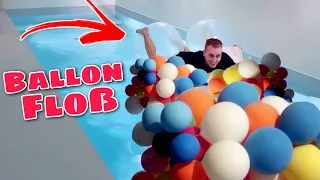 Wir bauen ein Ballon-Floß für unseren Pool 😍