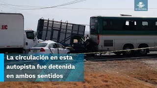 21 heridos y dos fallecidos deja choque múltiple en la autopista Toluca – Naucalpan