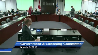 General Government and Licensing Committee - March 5, 2019 - Part 1 of 2