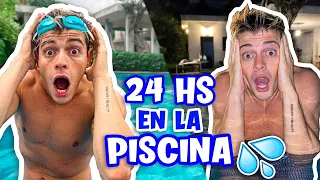 24 HOURS IN THE POOL // A FULL DAY INSIDE THE POOL 😱💦