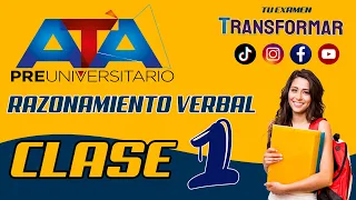 TRANSFORMAR 2021 ATA RAZONAMIENTO VERBAL CLASE 1