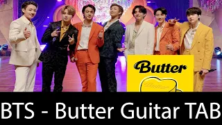 BTS - Butter Guitar Lesson With Tabs