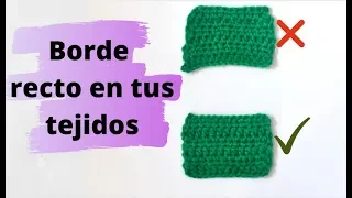 🧶Bordes rectos en tus tejidos a Crochet📏/ Straight edges in your crochet fabrics