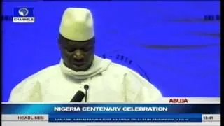 Nigeria Centenary: President of the Gambia Addresses World Leaders In Abuja