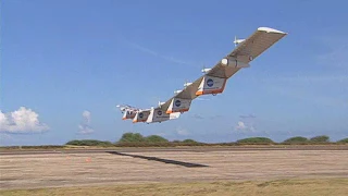 Helios Prototype Taking off on a Checkout Flight over Kauai, Hawaii