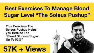 Best Exercise To Manage Blood Sugar Level | The Soleus Pushup | Best Exercise While Sitting