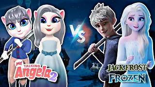 My Talking Angela 2 / Angela Vs Jack Frost & Elsa ❄️/ New Update Gameplay 💖✨