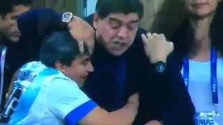 Maradona Reaction to Messi goal♥️♥️ Argentina vs Nigeria . World cup 2018