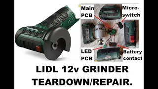 Lidl 12V grinder teardown/repair