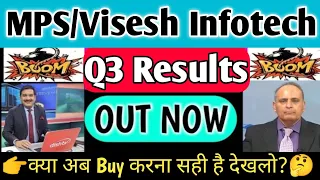 mps infotecnics ltd share latest news🔥Visesh infotech latest news | Mps infotecnics q3 results 2024