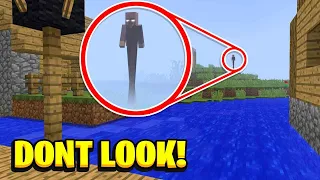 If You See This CREEPY TALL Villager In MINECRAFT DONT LOOK AT HIM!