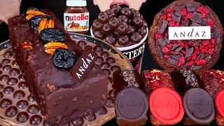 ASMR CHOCOLATE POUND CAKE MALTESERS MAGNUM ICE CREAM OREO NUTELLA DESSERT MUKBANG 먹방咀嚼音EATING SOUNDS