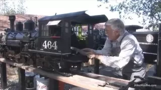 Firing up and running the D&RG K-27 2 1/2 scale live steam model