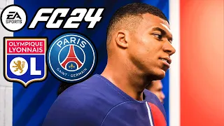 EA FC 24 PSG vs Olympique Lyonnais | Ligue 1 | Difficulté Ultime