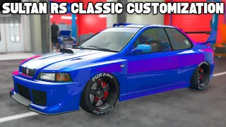 GTA 5 Online Karin Sultan RS Classic Customization! | New Gta 5 DLC Vehicle (Subaru Impreza 22B STI)