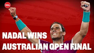 Rafa Nadal makes history and claims record breaking Grand Slam | Australian Open | CAITLIN THOMPSON