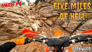 5MOH (FIVE MILES OF HELL) PART 3 BACKWARDS | KTMs and a HUSQVARNA