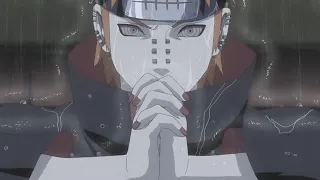 Jiraiya se infiltra en la Aldea de la Lluvia y Pain lo detecta