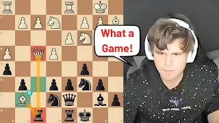 Magnus Carlsen and the Unbelievable Queen Sacrifice by Hikaru 🤯