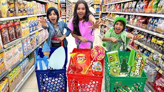شفا و تحديات الحظ في سوق ! ضحك و إحراج 😂!Shfa challenge collection at supermarket