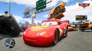 Crazy Lightning McQueen Car Crashes Ep.11 - GTA 4