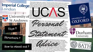 How to Write a PERSONAL STATEMENT for top UK UNIVERSITIES | Imperial College Student