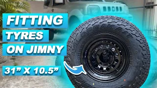 Fitting 31" Tyres on the Suzuki Jimny