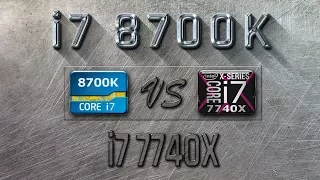 i7 8700K vs i7 7740X Benchmarks | Gaming Tests Review & Comparison