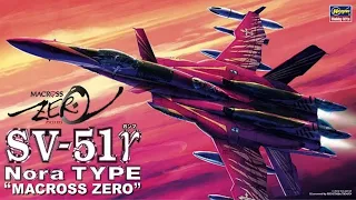 1/72 Hasegawa Macross Zero Sv-51 Nora Type vertiech fighter