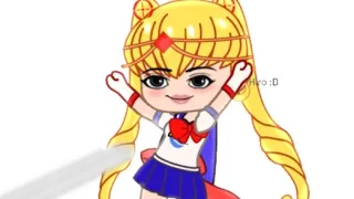 Sailor Moon bailando [referencia a la serie]