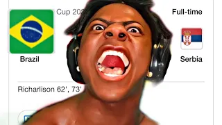 @IShowSpeed  Reacts To Brazil VS Serbia...