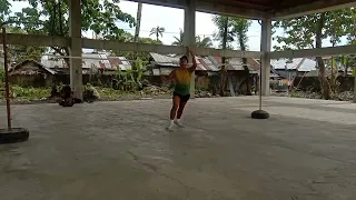 Sepak Takraw Scissor spike practice