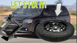 How to locate your spare tire in 2008-2020 dodge grand caravan SXT V6!