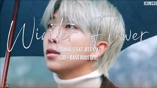 [3D+BASS BOOSTED] YOUNHA (feat. BTS RM) - WINTER FLOWER | icons3d