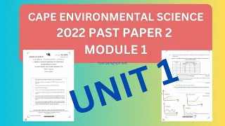 2022 ENVIRONMENTAL SCIENCE PAST PAPER 2, MODULE 1 #agricultural #education #love #capemay #cape