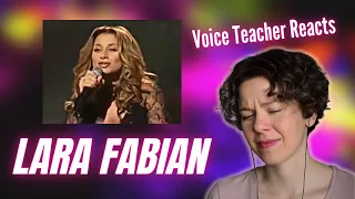 Voice Teacher Reacts - LARA FABIAN - Je suis malade