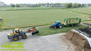 Gras inkuilen 2024 | First Cut Grass Collecting | Grasernte | Van der Schors