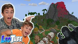 Villa Volcan en Minecraft con Leo y Mikel