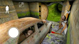 Granny 1.8.1 The car is in a sewer 🤯