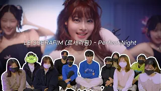 르세라핌 LE SSERAFIM - Perfect Night OFFICIAL MV with OVERWATCH 2 Reaction | ENG sub