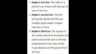 Kepler's law 10 class