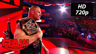 Rey Mysterio attacks Brock Lesnar WWE Raw Nov 4, 2019 HD