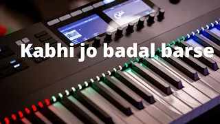 kabhi jo badal barse|Arijit singh|Piano tutorial|Jackpot|#shorts#best piano