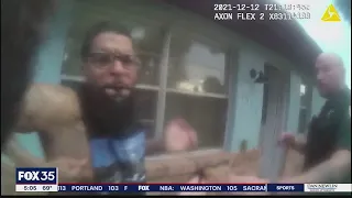 Bodycam video shows moment suspect punches Volusia deputy in the face