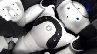 Aldebaran Robotics Nao Robot j2 getting ready to travel