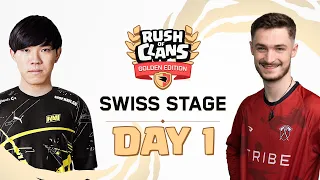 Rush of Clans Golden Edition: Swiss Stage - Day 1 | #ClashWorlds | Clash of Clans | Akari Gaming