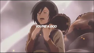 mikasa and eren // call of silence (amv with lyrics)