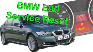 BMW E90 Service Reset / E91/E92/E93 Oil Change / Brake Fluid Dash Reset Procedure