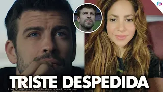 Entre Lagrimas Gerard Piqué dice adiós. Shakira la culpable de la salida de  Piqué del Barcelona.